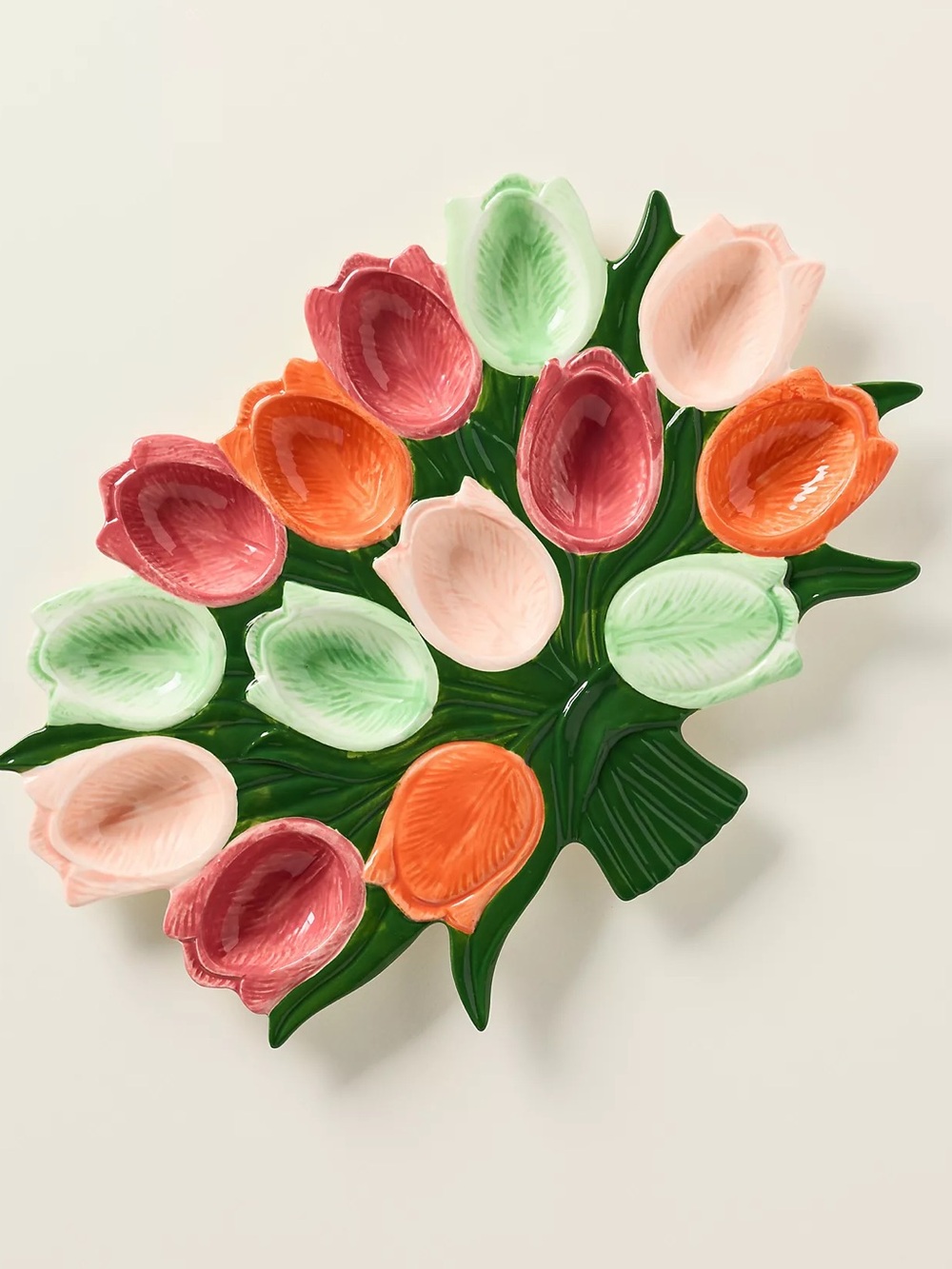 Anthropologie Louise Stoneware Deviled Egg Platter